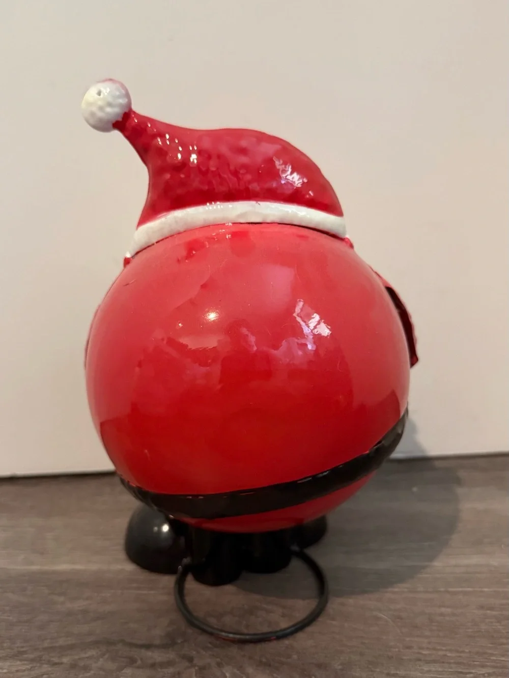 Festive Bouncy Red Santa Figurine- NWOT